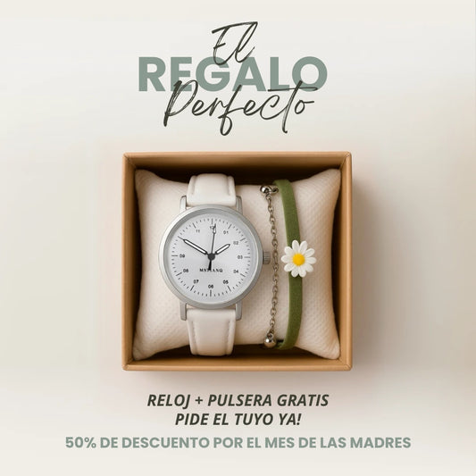 Combo Regalo Reloj + Pulsera Flor
