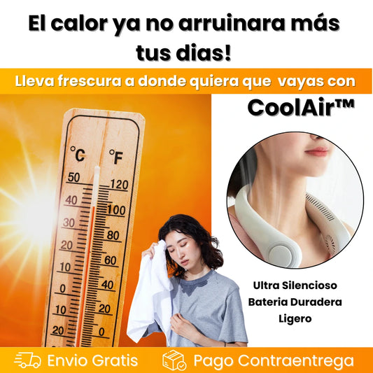 CoolAir™ - Ventilador de Cuello Portatil.